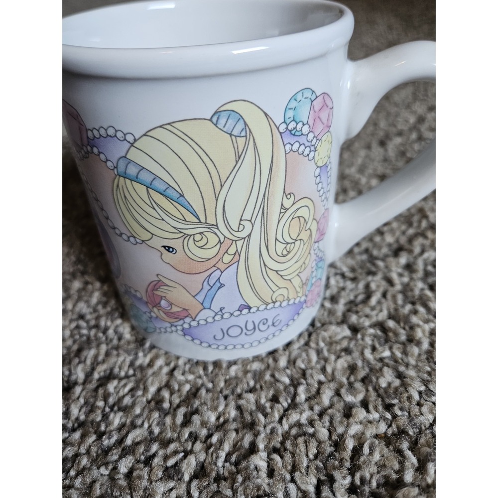 Precious Moments Joyce‎ Mug Enesco 1997 Personalized Name Coffee Cup Vintage